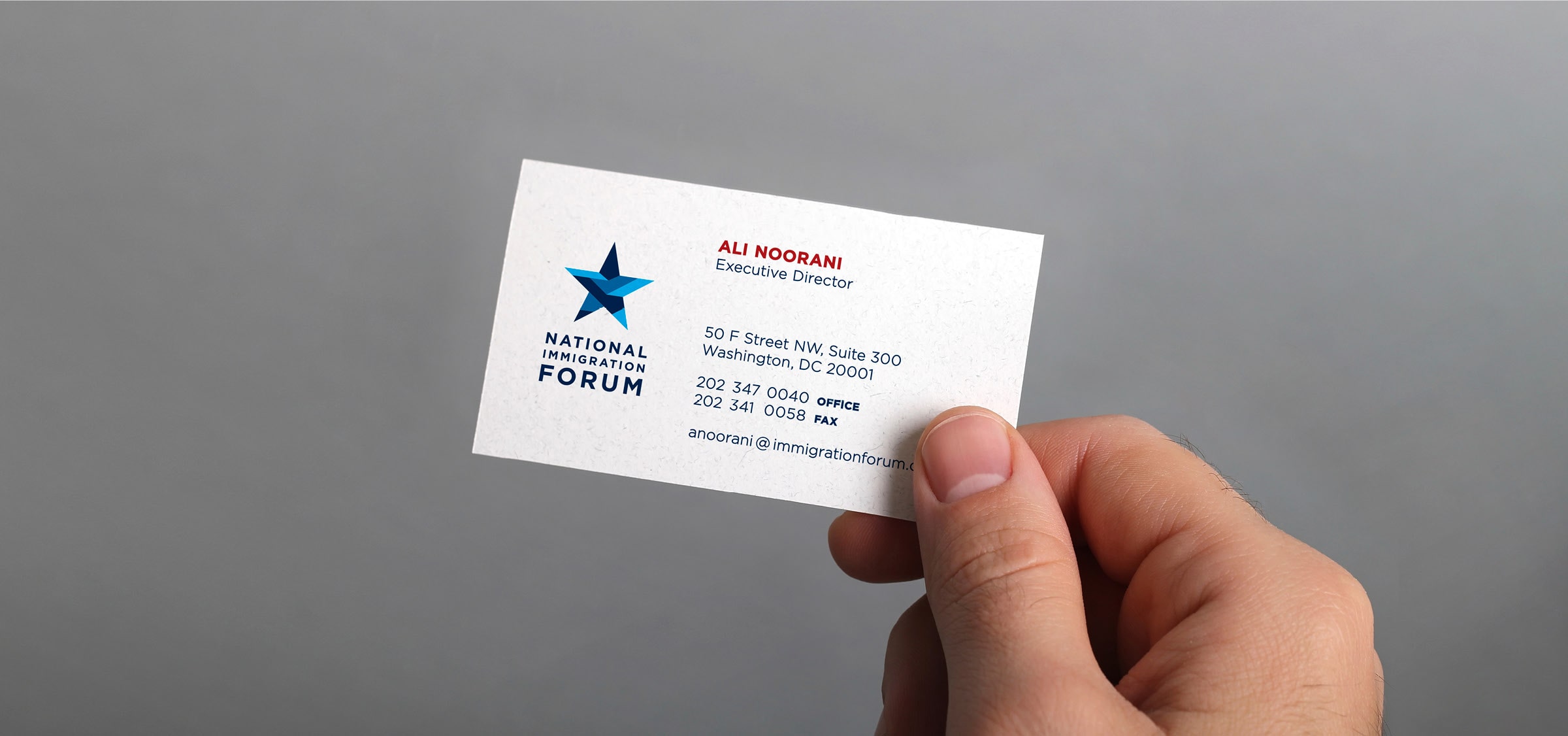 National Immigration Forum Business Card